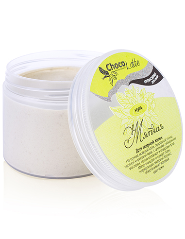ChocoLatte Face cream-scrub Mint Nougat pore narrowing, matting 160g