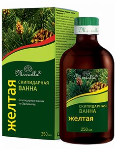 Mirrolla Скипидарная эмульсия для ванн Желтая 250мл