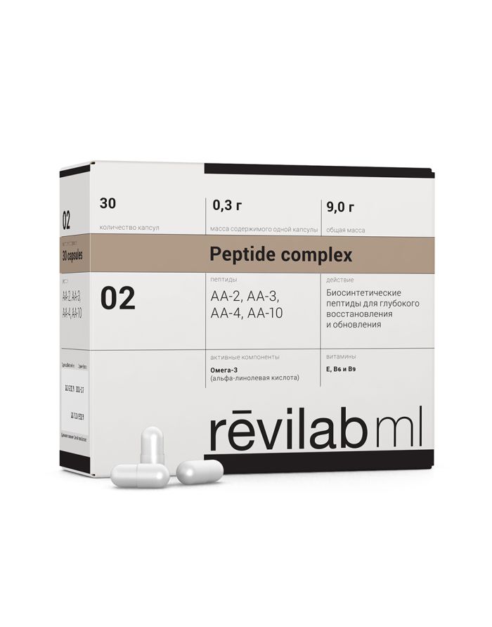 Peptides Revilab Peptide ML 02 for hematopoietic system, chemoradioprotector 30 caps. x 0.3g