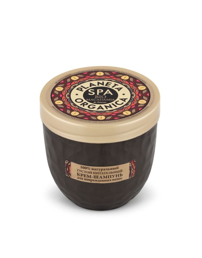 Planeta Organica SPA Bio Macadamia Hair Cream-Shampoo Thick 400ml