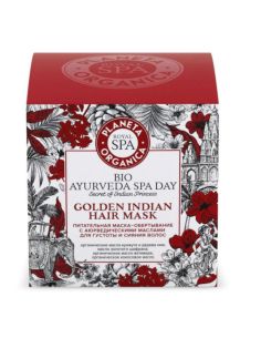 Planeta Organica Royal SPA Питательная маска-обертывание с аюрведическими маслами для густоты и сияния волос 270г