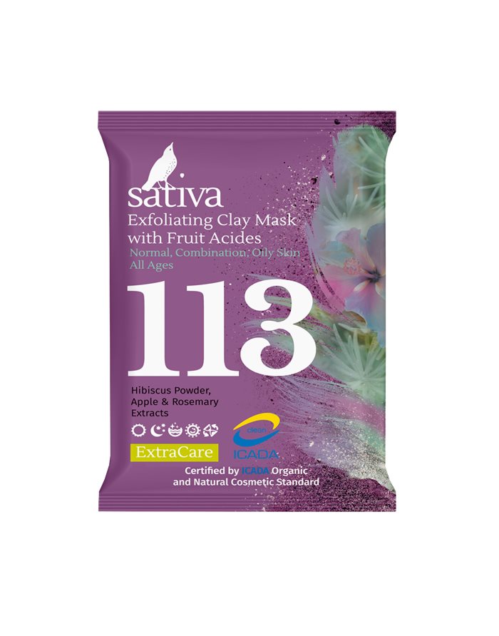 Sativa 113 Exfoliating Clay Mask with Fruit Acides 15g