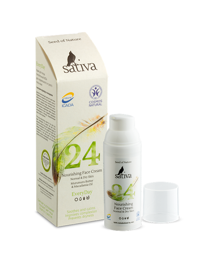 Sativa 24 Nourishing Face Cream Normal & Dry Skin 50ml