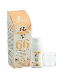 Sativa 66 Sand Beige Tinted Sun Protection Face Care SPF15 30ml