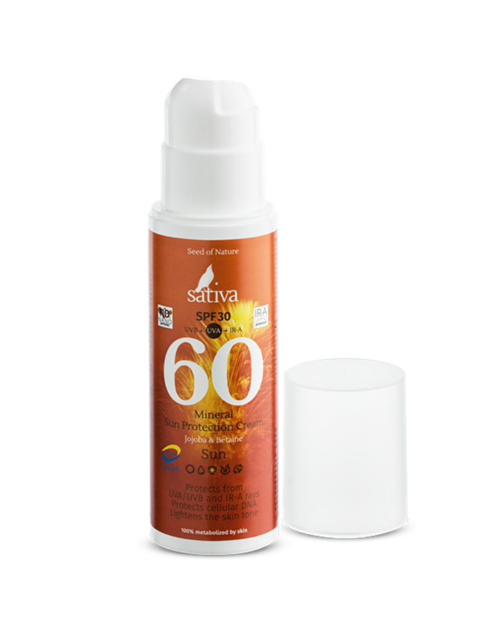 Sativa 60 Mineral Sun Protection Cream SPF30 150ml