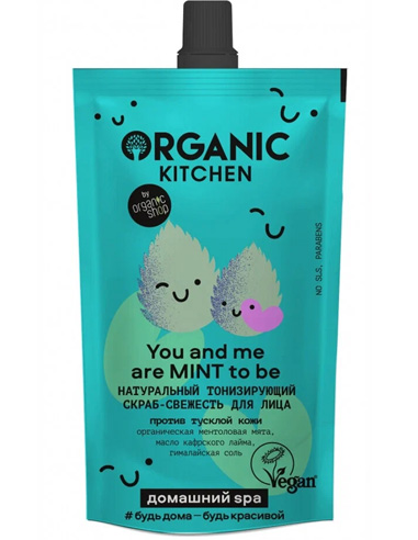 Organic Kitchen Natural Tonic Facial Freshness Scrub You and me are MINT to be 100ml