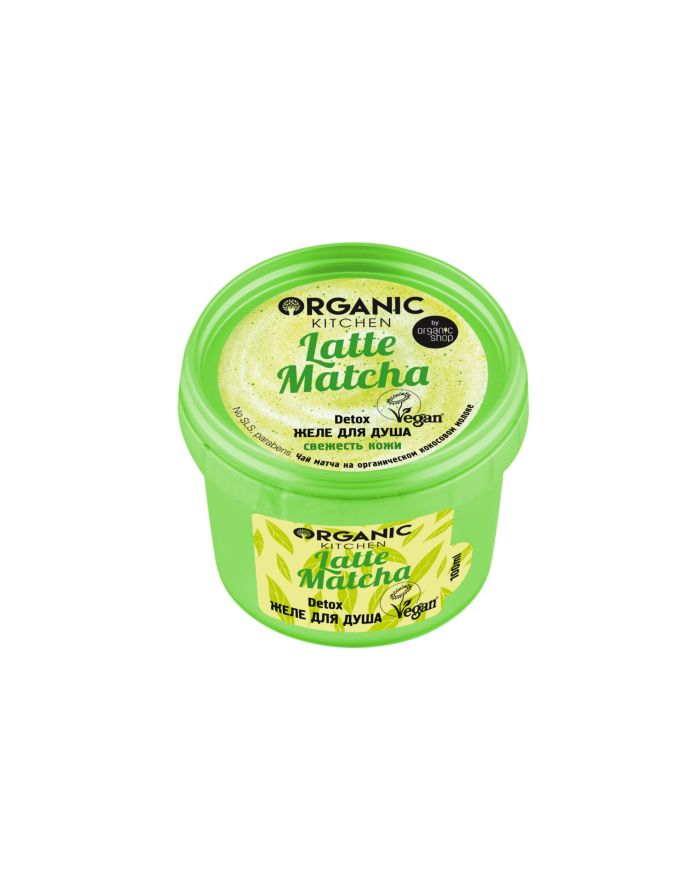 Organic Kitchen Detox Latte matcha Shower Gel Jelly 100ml