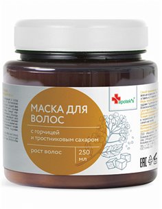 Mirrolla Маска для волос Apotek's c горчицей и тростниковым сахаром 250мл