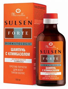 Mirrolla SULSEN Шампунь Forte с климбазолом 2% против перхоти