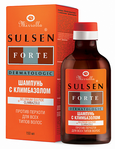 Mirrolla SULSEN Forte shampoo with climbazole 2% anti-dandruff Selenium Sulfide