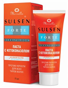 Mirrolla SULSEN Forte Paste with Ketoconazole anti-dandruff Selenium Sulfide 75ml