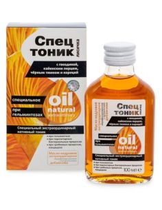 Спецтоник при гельминтозах Лисичка с гвоздикой, кeнийским перцем, чёрным тмином и корицей 100мл