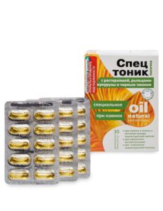 Спецтоник при камнях Лисичка с расторопшей, рыльцами кукурузы и чёрным тмином 30капс.