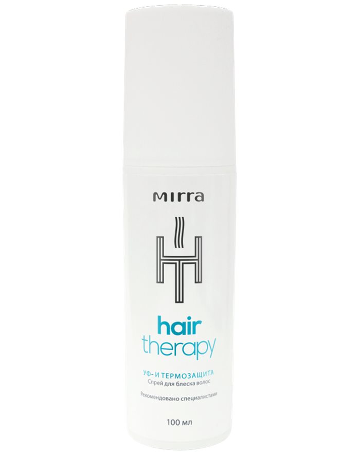 Mirra HAIR THERAPY Спрей для блеска волос УФ- и термозащита 100мл