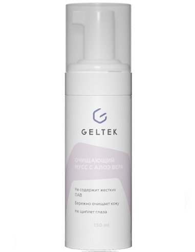 Geltek Home Care Cleansing Mousse with Aloe Vera 150ml