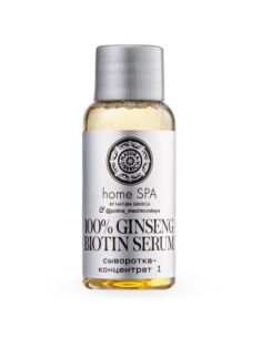 Natura Siberica Home Spa Concentrated Serum 100% Ginseng Biotin 30ml