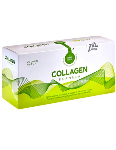 NL Greenflash Collagen Formula NL 20 стиков по 9,5 г