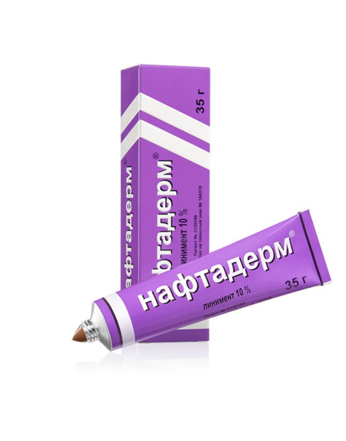Naftaderm 10% liniment with naftalan oil 35g