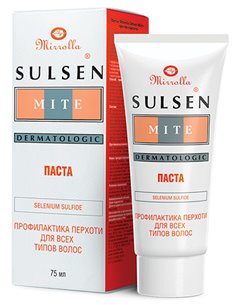 Mirrolla Sulsen Mite Paste for the prevention of dandruff 1% Selenium Sulfide