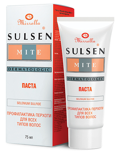 Mirrolla Sulsen Mite Paste for the prevention of dandruff 1% Selenium Sulfide