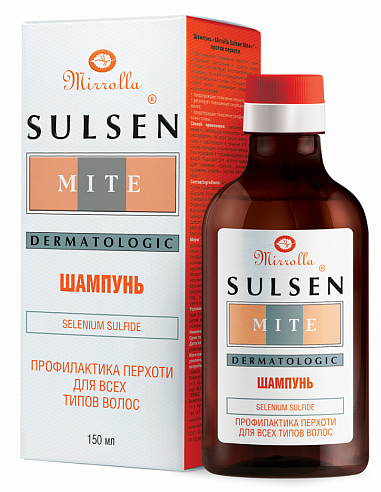 Mirrolla Sulsen Mite Shampoo for the prevention of dandruff 1% Selenium Sulfide