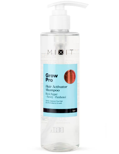 MIXIT GROW PRO Шампунь-активатор роста волос с черным перцем, экстрактом петрушки и пантенолом 250мл
