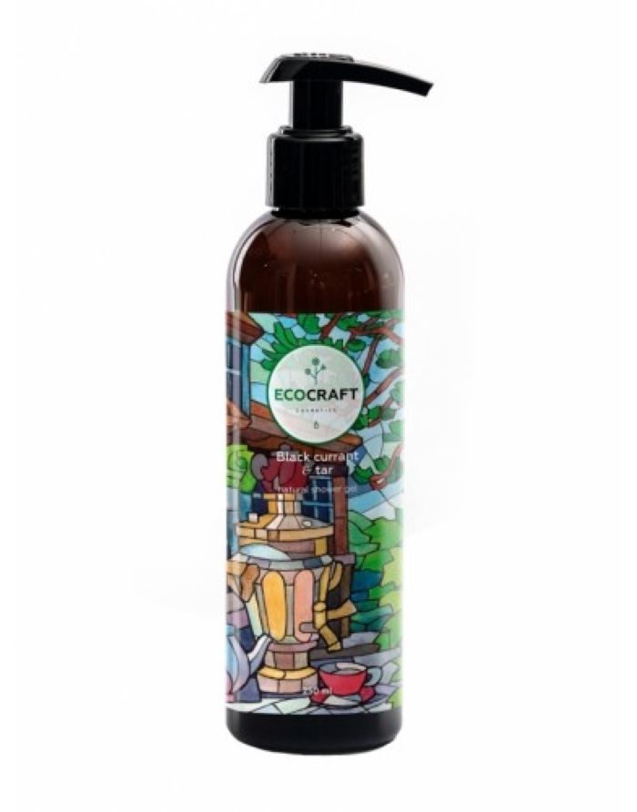 Ecocraft Shower gel Black currant and tar 250ml