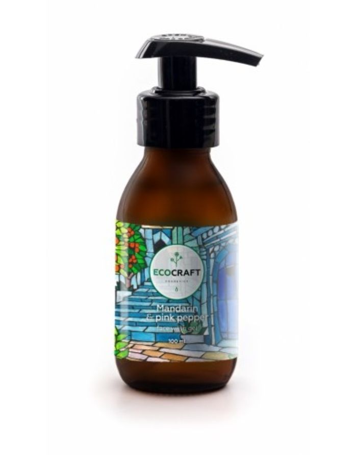 Ecocraft Gel cleanser for dry and sensitive skin Mandarin and pink pepper 100ml