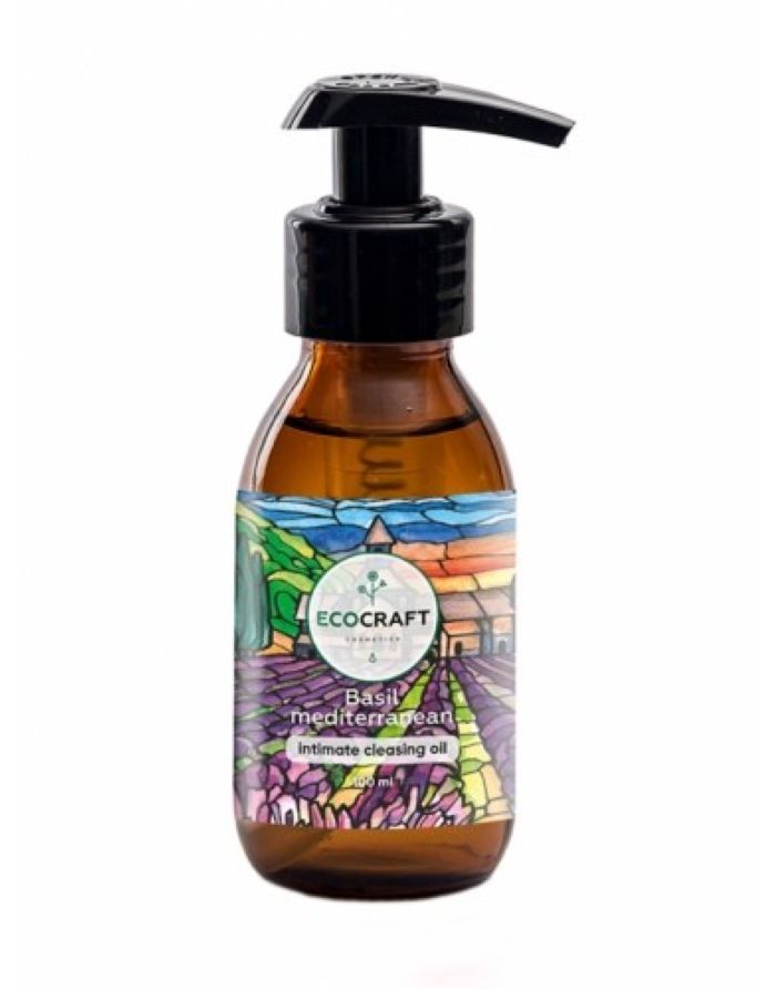Ecocraft Hydrophilic oil for intimate hygiene Basil Mediterranean 100ml
