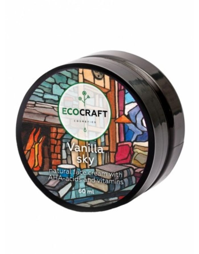 Ecocraft Face cream with AHA acids and vitamins with lifting effect Vanilla sky 60ml