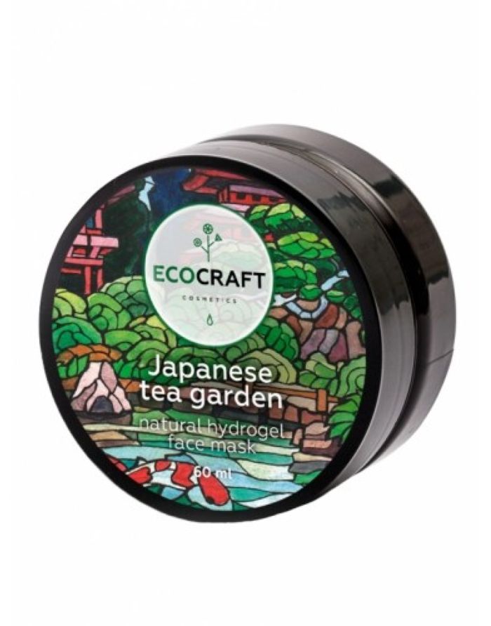 Ecocraft Натуральная гидрогелевая маска суперувлажняющая для всех типов кожи Японский чайный сад 60мл
