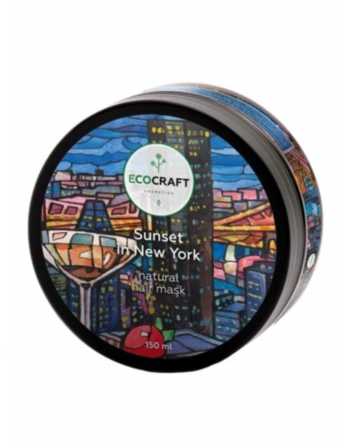 Ecocraft Натуральная маска для блеска и густоты волос Sunset in New York 150мл