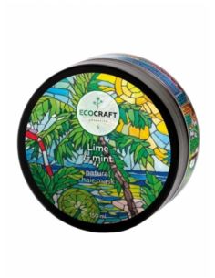 Ecocraft Натуральная маска для укрепления и питания волос Lime & mint 150мл