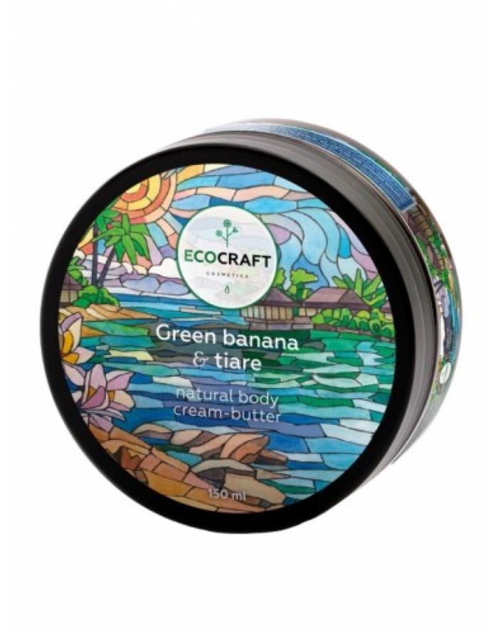 Ecocraft Натуральное крем-масло для тела Green banana and tiare 150мл