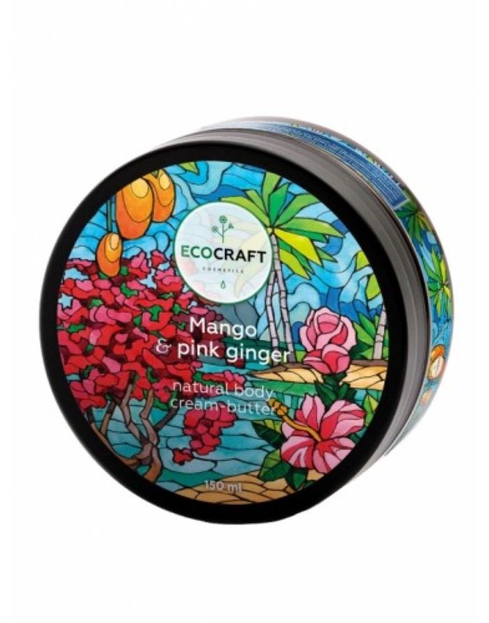 Ecocraft Natural cream-butter for body Mango and pink ginger 150ml