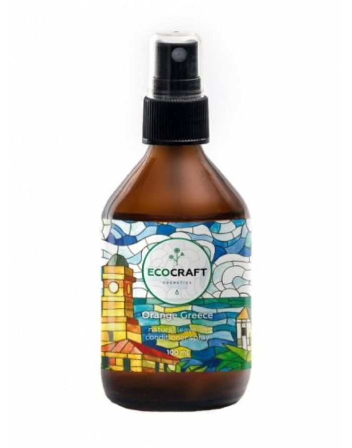 Ecocraft Leave-in spray conditioner for shine, smoothness and elasticity of the hair Orange Greece 100ml