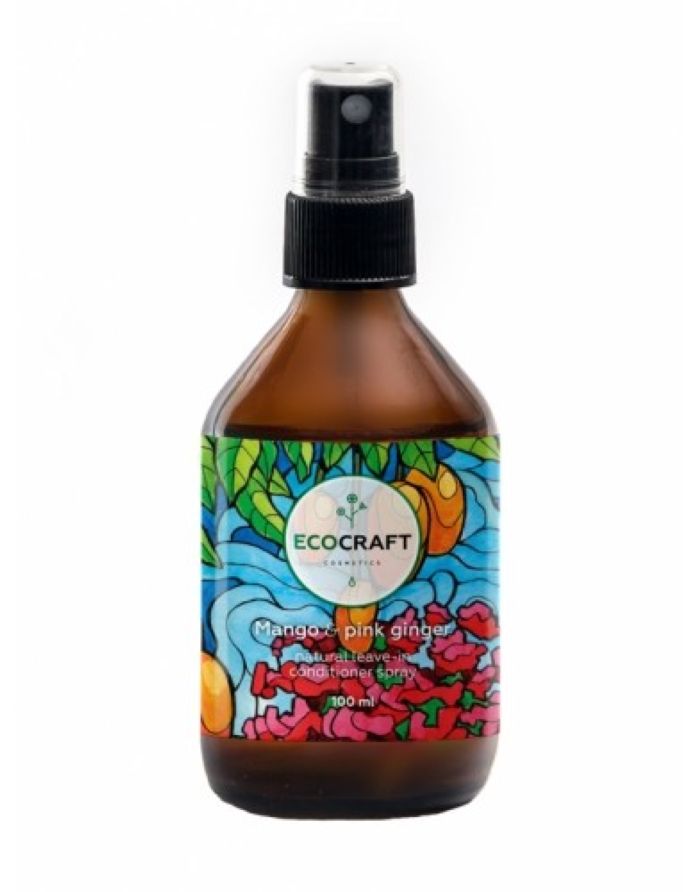 Ecocraft Leave-in spray conditioner for growth and against hair loss Mango and pink ginger 100ml