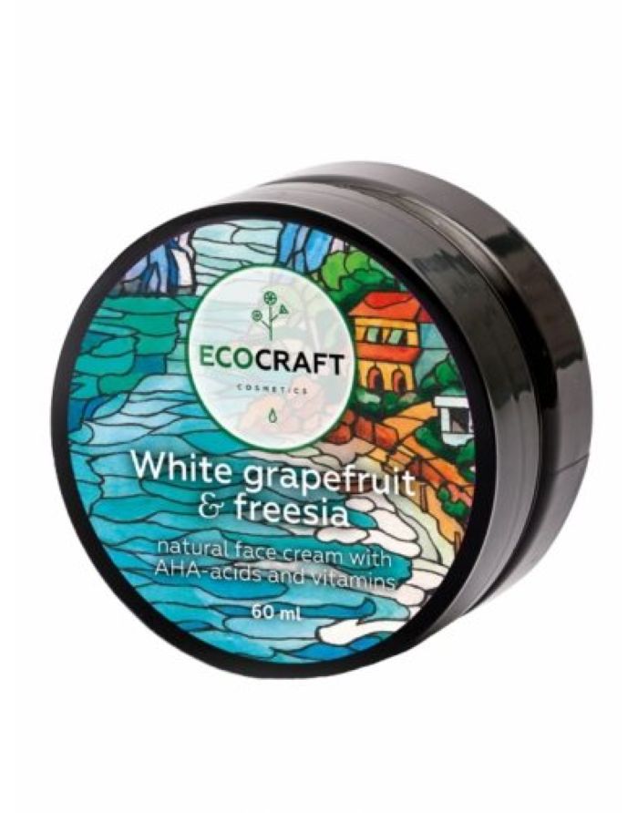 Ecocraft Face Cream with AHA acids and vitamins White grapefruit and freesia 60ml