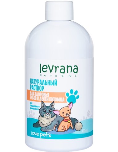 Levrana Natural water solution for pet teeth and gum health 300ml