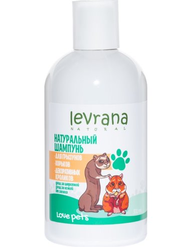 Levrana Natural shampoo for rodents, ferrets, decorative rabbits 300ml