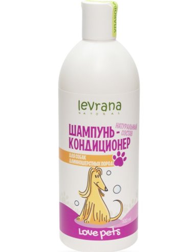 Levrana Шампунь-кондиционер для собак длинношерстных пород 500мл
