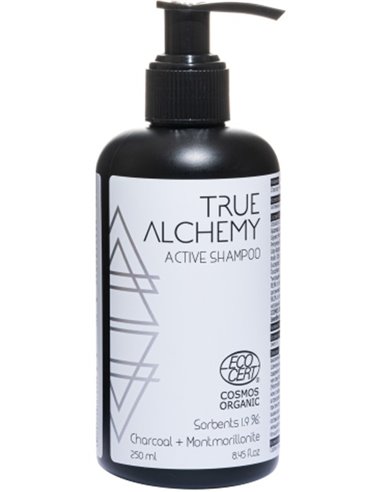Levrana TRUE ALCHEMY Active shampoo Sorbents 1.9%: Charcoal + Montmorillonite 250ml