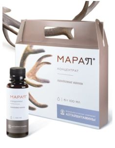 МАРАЛ Пантовые ванны Концентрат 6x100мл