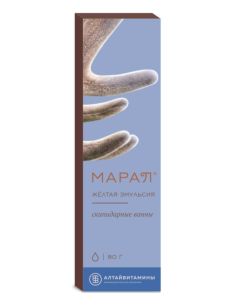МАРАЛ Скипидарные ванны Желтая эмульсия 80г