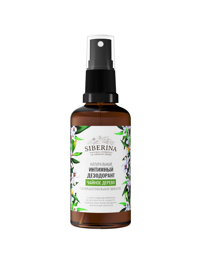 SIBERINA Intimate deodorant tea tree with antibacterial effect 50ml