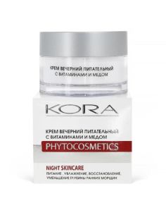 KORA Крем вечерний питательный с витаминами и медом 50мл
