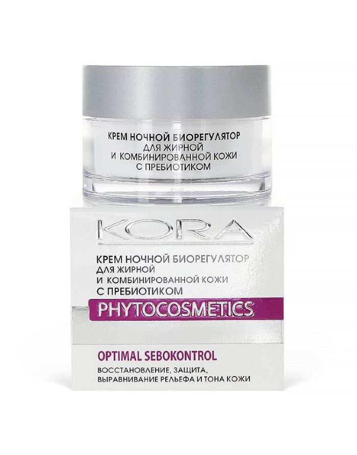 KORA PHYTOCOSMETICS Night cream bioregulator for oily and combination skin 50ml