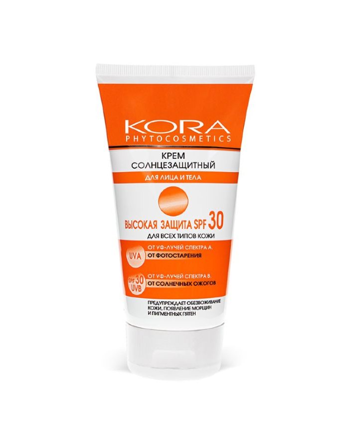 KORA PHYTOCOSMETICS Sunscreen Cream SPF30 for face and body 150ml