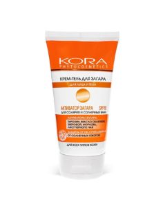 KORA Крем-гель активатор загара для лица и тела SPF10 150мл