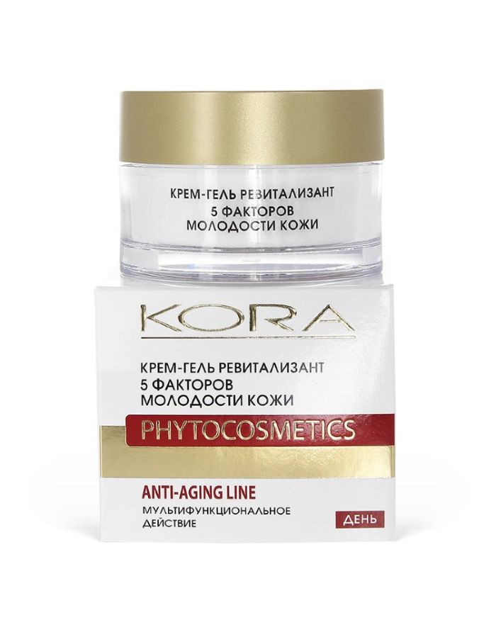 KORA PHYTOCOSMETICS Cream-gel revitalizant 5 factors of skin youth 50ml
